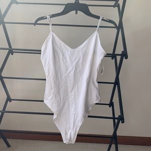 White Bodysuit w/ Detailing on Back